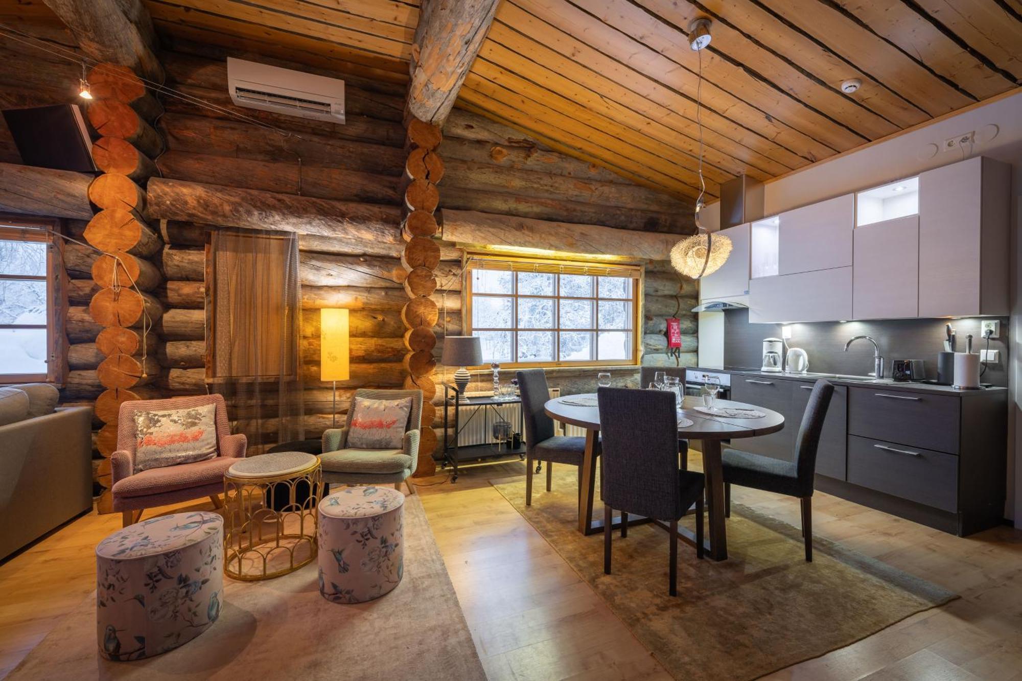 Kuukkeli Log Houses Teerenpesae Saariselkä Exterior foto